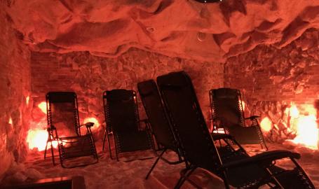 The salt cave with stars