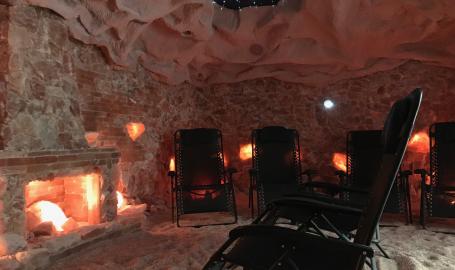 the salt cave open side view