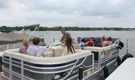 Cedar Lake Sunset Cruises docked