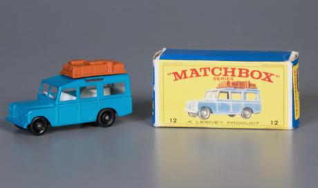 matchbox car and box