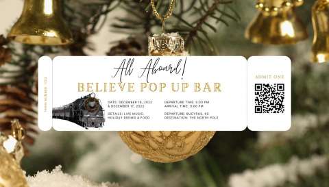Believe Holiday Pop Up Bar