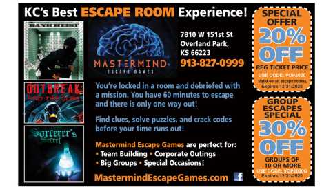 Mastermind Escape Games Overland Park Ks 66223