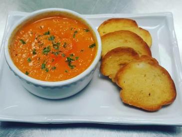 Tomato Basil Soup at Katharine & Company 