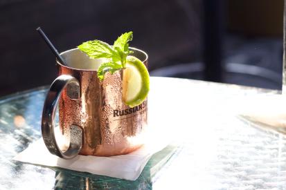 Moscow mule at Bistango in Irvine