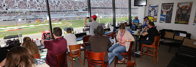 An interior view of the Daytona 500 Club at Daytona International Speedway