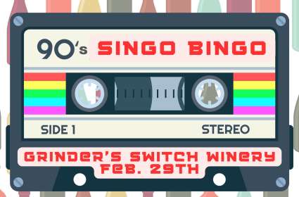 90s Singo Bingo at Grinder's Switch Winery