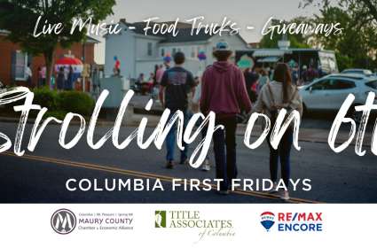 Strolling on 6th at Columbia First Fridays