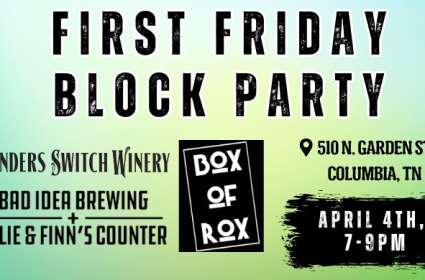 April First Fridays Block Party with Box of Rox!