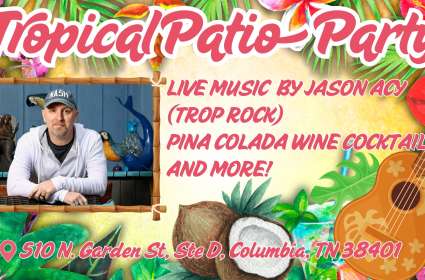 Tropical Patio Party at Grinder's Switch Winery