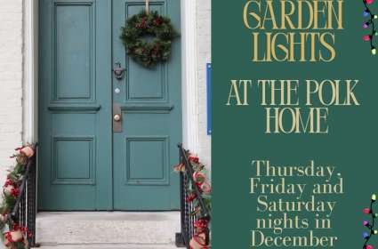 Garden Lights at the Polk Home