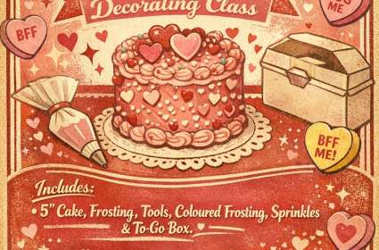 Galentine's Cake Decorating