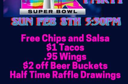 Super Bowl Party at The Rebel Bar
