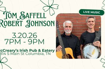 Live Celtic Music with Tom Saffell & Robert Johnson
