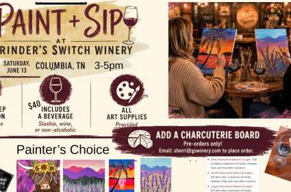 Raint and Sip at Grinder's Switch Winery