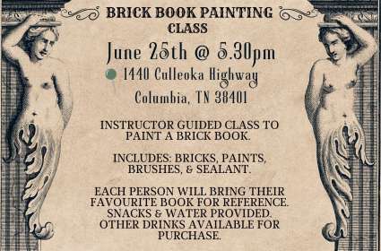 Brick Book Decorating