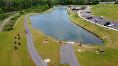 Aerial view of Chapel Lake Park