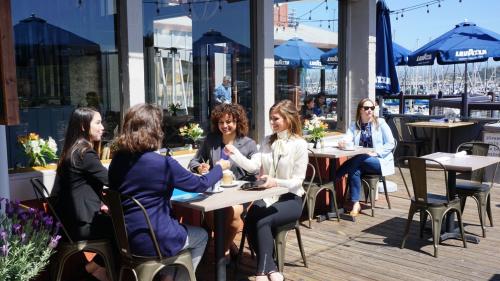 Women Eating at Paluca Trattoria