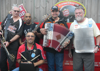 Band at Nola Nights with Rouxpour.