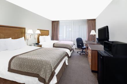 Standard Hotel Room with Two Double Beds