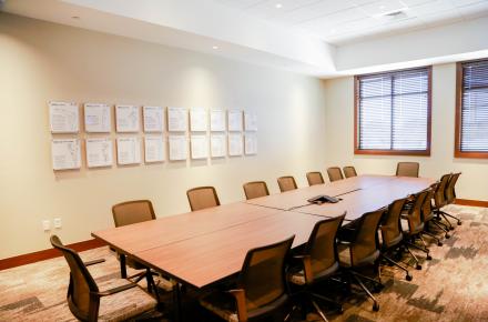 Texas Rangers Golf Club Boardroom Setup
