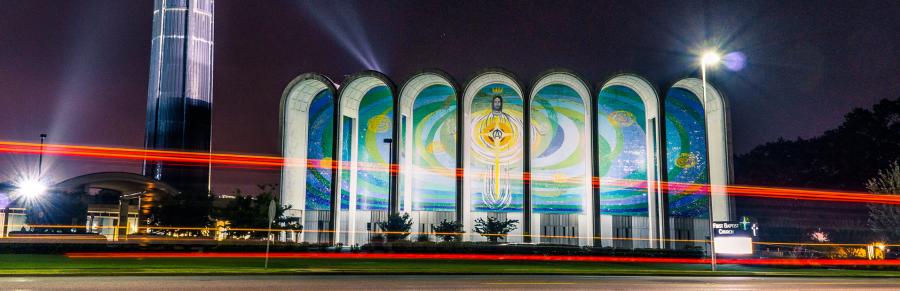 Eggbeater Jesus zoom backdrop