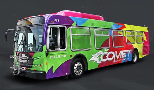 COMET Bus transportation in Columbia, South Carolina