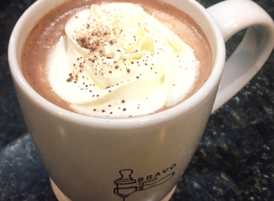Hot chocolate at Bravo Espresso in Rochester, MN