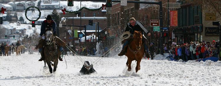 Winter Carnival Shovel Race