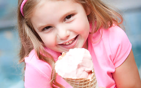Girl with Ice Cream Cone