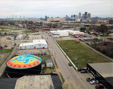 Jeffersonville Arts District aerial