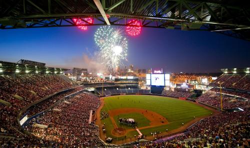 Fireworks Suntrust Park