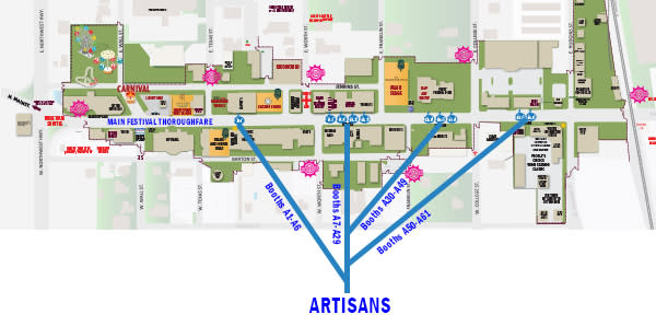GrapeFest Artisan Map