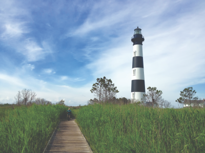 Bodie Island Lighthouse in Nags Head In The Outer Banks Of North Carolina