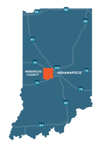 Hendricks County, Indiana Map