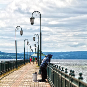 Owasco Lakeでの釣り