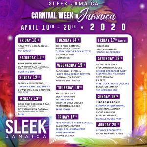 Carnival 2020 events calendar