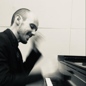 David Brooks performs at the Clayton Piano Festival