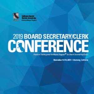 Csda Board Secretary Clerk Conference 2019