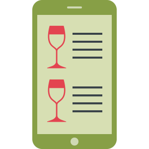 icon mobile wine