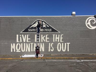 Sumner Live Like the Mountain Is Out Mural