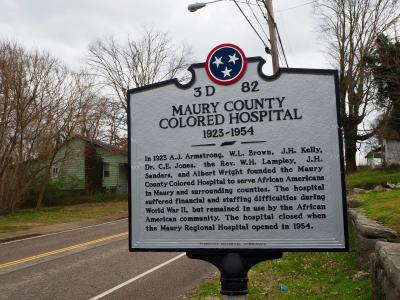 Colored Hospital Marker