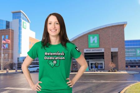 Hendricks Regional Health Foundation's Relentless Dedication T-Shirts (Photo courtesy of the Hendricks Regional Health Twitter page)