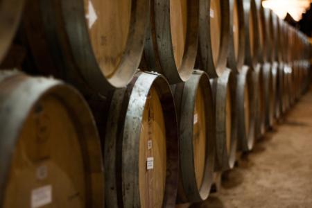 Wine Barrel stock image