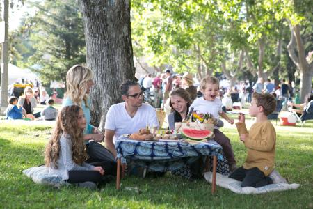 Family at Farmers Market