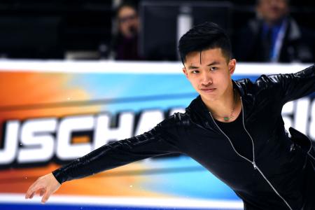 Jimmy Ma ice skating