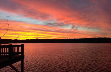 Sunset at Boomtown USA RV Resort