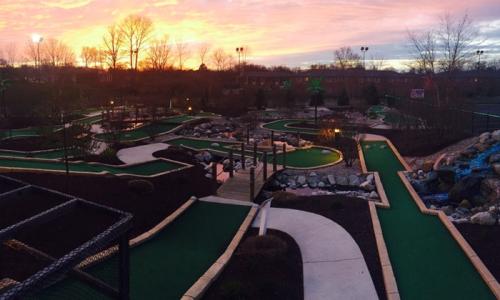 Englewood Fun Center Mini Golf Course Aerial View In Dayton, Ohio