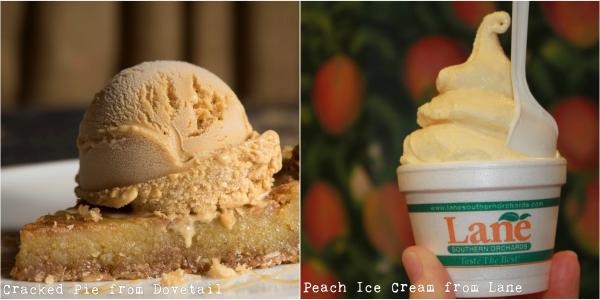 Cracked Pie & Peach Ice Cream