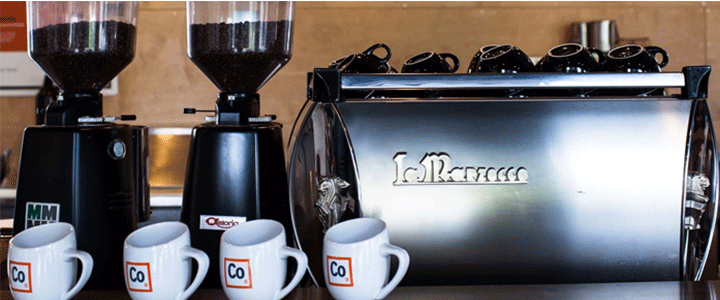Coffee bar at Elemental Coffee