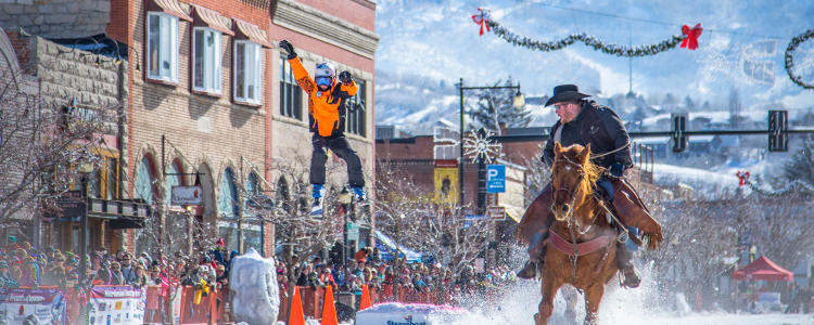 Winter Carnival Donkey Jump Steamboat